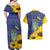 Ukraine Peace Dove Couples Matching Off Shoulder Maxi Dress and Hawaiian Shirt Ukraine Sunflower With Folk Patterns - Wonder Print Shop