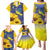 Ukraine Peace Dove Family Matching Puletasi and Hawaiian Shirt Ukraine Sunflower With Folk Patterns - Wonder Print Shop