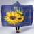 Ukraine Peace Dove Hooded Blanket Ukraine Sunflower With Folk Patterns