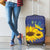 Ukraine Peace Dove Luggage Cover Ukraine Sunflower With Folk Patterns - Wonder Print Shop