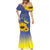 Ukraine Peace Dove Mermaid Dress Ukraine Sunflower With Folk Patterns - Wonder Print Shop