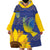 Ukraine Peace Dove Wearable Blanket Hoodie Ukraine Sunflower With Folk Patterns - Wonder Print Shop