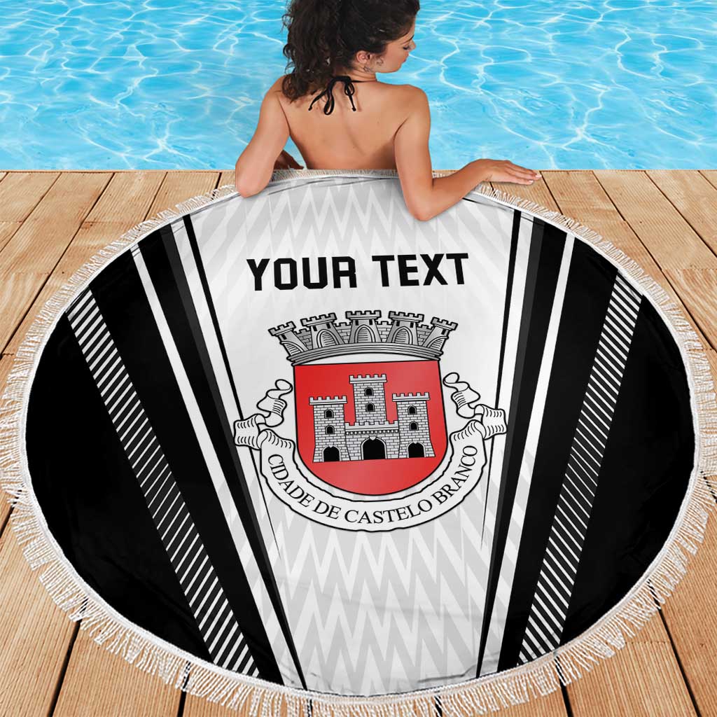 Personalized Castelo Branco Portugal Beach Blanket Sporty Style - Wonder Print Shop