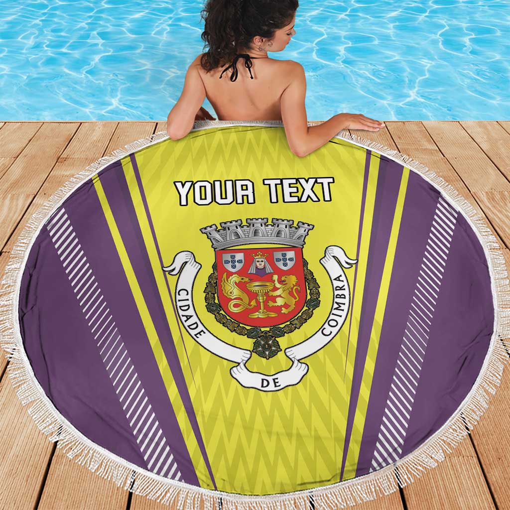 Personalized Coimbra Portugal Beach Blanket Sporty Style - Wonder Print Shop