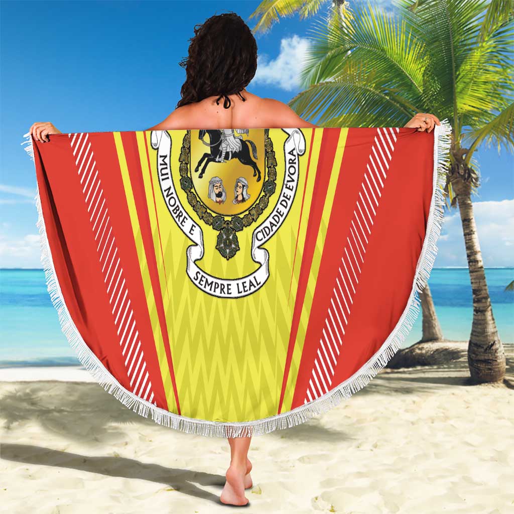 Personalized Evora Portugal Beach Blanket Sporty Style - Wonder Print Shop