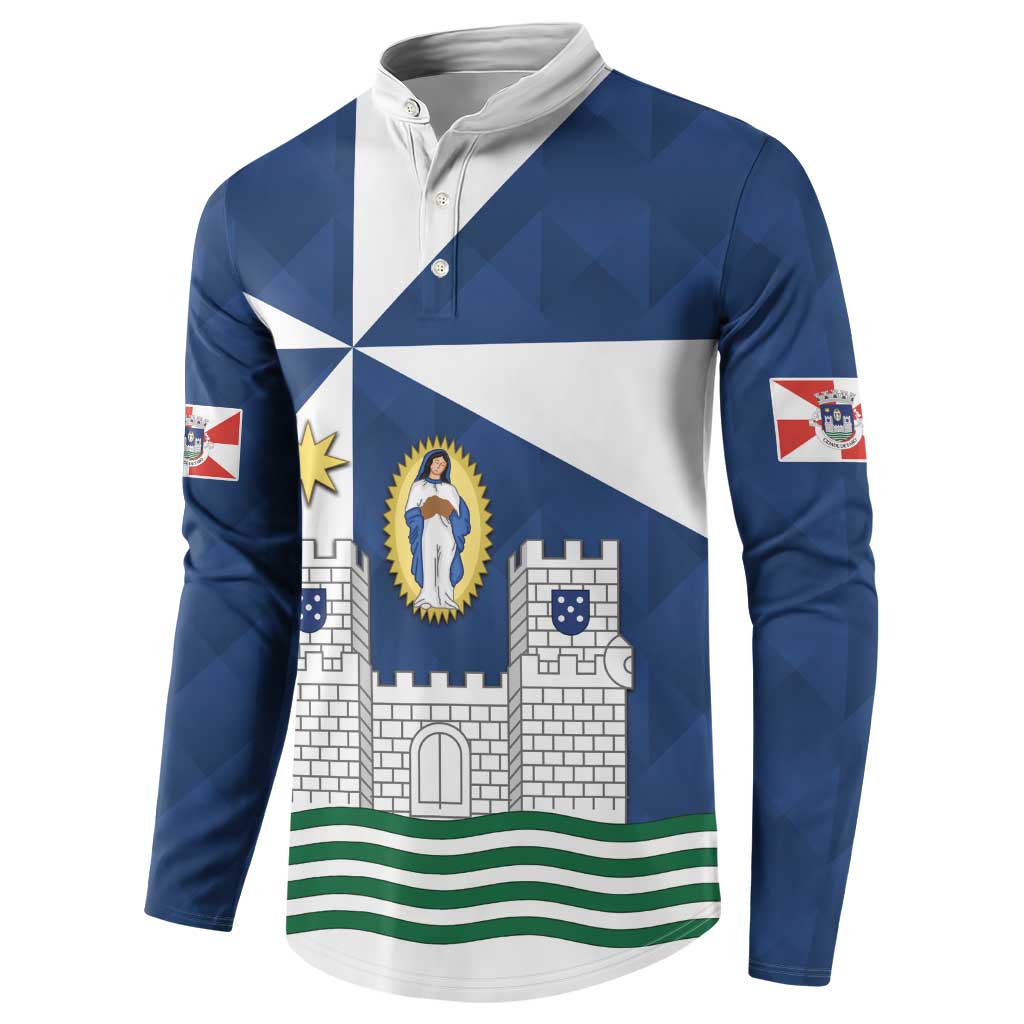 Faro Portugal Button Sweatshirt Sporty Style - Wonder Print Shop