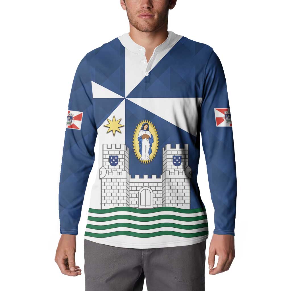 Faro Portugal Button Sweatshirt Sporty Style - Wonder Print Shop