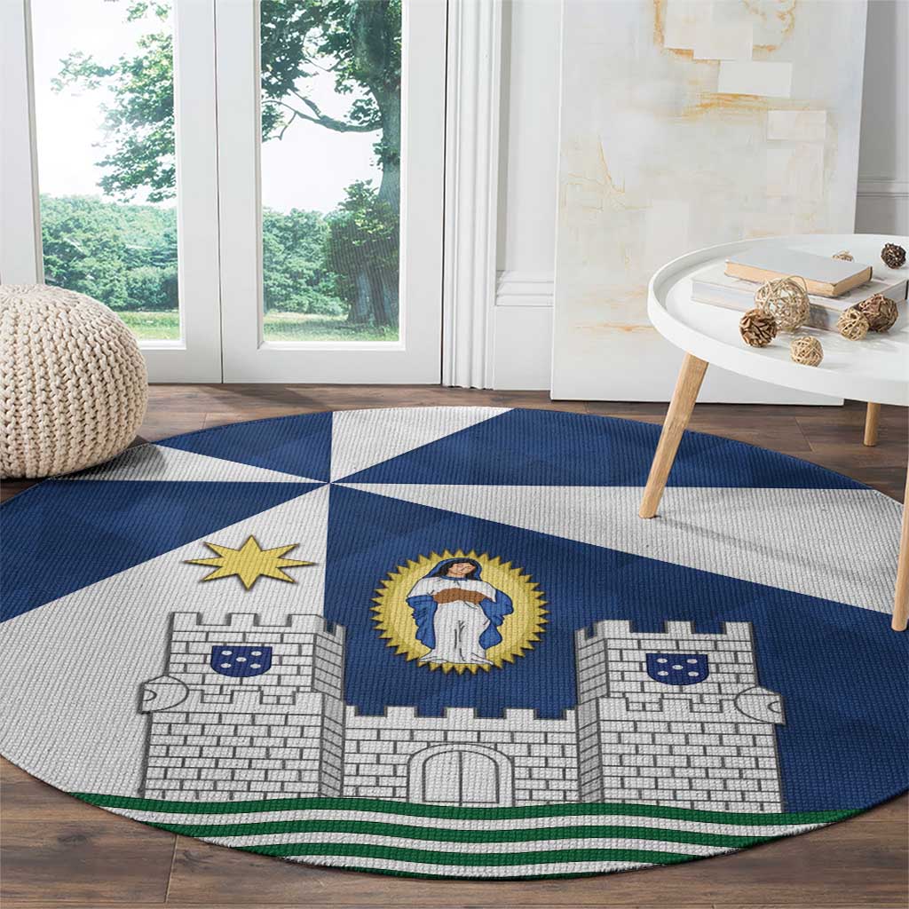 Faro Portugal Round Carpet Sporty Style - Wonder Print Shop