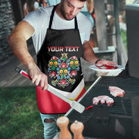 Personalized Poland Wycinanki Eagle Apron Polish Traditional Floral Folk Pattern - Wonder Print Shop