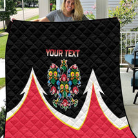 Personalized Poland Wycinanki Eagle Quilt Polish Traditional Floral Folk Pattern - Wonder Print Shop