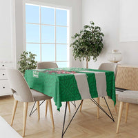 Wales Celtic Cross Tablecloth Cymru Am Byth Green Version - Wonder Print Shop