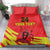 Custom Uganda Independence Day 1962 Bedding Set Coat Of Arms With Kente Patterns - Wonder Print Shop