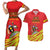 Custom Uganda Independence Day 1962 Couples Matching Short Sleeve Bodycon Dress and Hawaiian Shirt Coat Of Arms With Kente Patterns - Wonder Print Shop