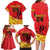 Custom Uganda Independence Day 1962 Family Matching Long Sleeve Bodycon Dress and Hawaiian Shirt Coat Of Arms With Kente Patterns - Wonder Print Shop