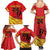 Custom Uganda Independence Day 1962 Family Matching Summer Maxi Dress and Hawaiian Shirt Coat Of Arms With Kente Patterns - Wonder Print Shop