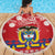 Colombia Christmas Beach Blanket Libertad y Orden With Feliz Navidad - Wonder Print Shop