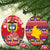 Colombia Christmas Ceramic Ornament Libertad y Orden With Feliz Navidad - Wonder Print Shop