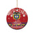 Colombia Christmas Ceramic Ornament Libertad y Orden With Feliz Navidad - Wonder Print Shop