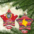 Colombia Christmas Ceramic Ornament Libertad y Orden With Feliz Navidad - Wonder Print Shop