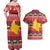 Colombia Christmas Couples Matching Off Shoulder Maxi Dress and Hawaiian Shirt Libertad y Orden With Feliz Navidad - Wonder Print Shop