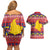 Colombia Christmas Couples Matching Off Shoulder Short Dress and Hawaiian Shirt Libertad y Orden With Feliz Navidad - Wonder Print Shop