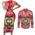 Colombia Christmas Couples Matching Short Sleeve Bodycon Dress and Long Sleeve Button Shirt Libertad y Orden With Feliz Navidad - Wonder Print Shop