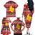 Colombia Christmas Family Matching Off The Shoulder Long Sleeve Dress and Hawaiian Shirt Libertad y Orden With Feliz Navidad - Wonder Print Shop