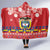 Colombia Christmas Hooded Blanket Libertad y Orden With Feliz Navidad