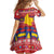 Colombia Christmas Kid Short Sleeve Dress Libertad y Orden With Feliz Navidad - Wonder Print Shop