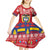 Colombia Christmas Kid Short Sleeve Dress Libertad y Orden With Feliz Navidad - Wonder Print Shop