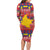 Colombia Christmas Long Sleeve Bodycon Dress Libertad y Orden With Feliz Navidad - Wonder Print Shop