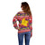 Colombia Christmas Off Shoulder Sweater Libertad y Orden With Feliz Navidad - Wonder Print Shop