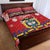 Colombia Christmas Quilt Bed Set Libertad y Orden With Feliz Navidad - Wonder Print Shop