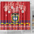 Colombia Christmas Shower Curtain Libertad y Orden With Feliz Navidad