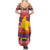 Colombia Christmas Summer Maxi Dress Libertad y Orden With Feliz Navidad - Wonder Print Shop