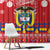 Colombia Christmas Window Curtain Libertad y Orden With Feliz Navidad - Wonder Print Shop