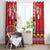 Colombia Christmas Window Curtain Libertad y Orden With Feliz Navidad - Wonder Print Shop