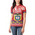 Colombia Christmas Women Polo Shirt Libertad y Orden With Feliz Navidad - Wonder Print Shop