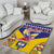 Personalized Colombia Christmas Area Rug Andean Condor With Seamless Pattern - Wonder Print Shop