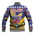 Personalized Colombia Christmas Baseball Jacket Andean Condor With Seamless Pattern - Wonder Print Shop