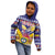 Personalized Colombia Christmas Kid Hoodie Andean Condor With Seamless Pattern - Wonder Print Shop