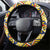 Colombia Christmas Steering Wheel Cover Andean Condor With Seamless Pattern - Wonder Print Shop