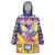 Personalized Colombia Christmas Wearable Blanket Hoodie Andean Condor With Seamless Pattern