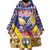 Personalized Colombia Christmas Wearable Blanket Hoodie Andean Condor With Seamless Pattern