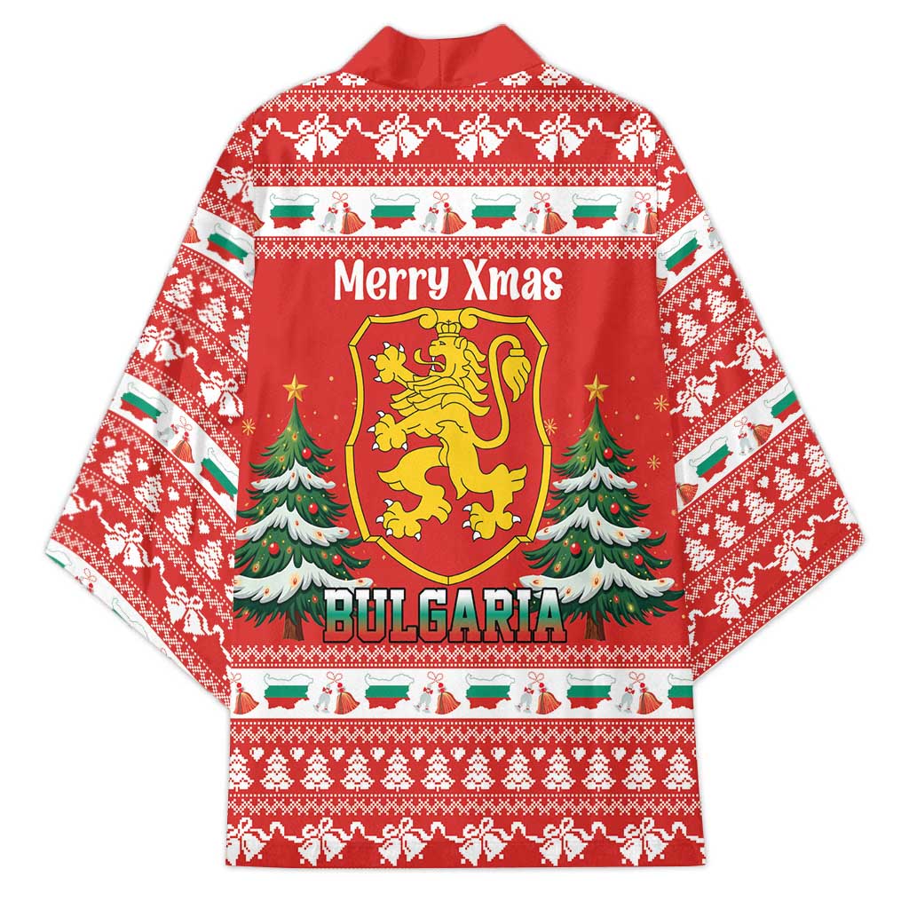 Bulgaria Christmas Kimono Merry Xmas Lion Crest - Wonder Print Shop