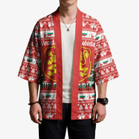 Bulgaria Christmas Kimono Merry Xmas Lion Crest - Wonder Print Shop