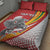 Personalized Lithuania Independence Day Quilt Bed Set Lithuanian Vytis Swoosh - Wonder Print Shop