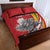 Personalized Lithuania Independence Day Quilt Bed Set Lithuanian Vytis Swoosh - Wonder Print Shop