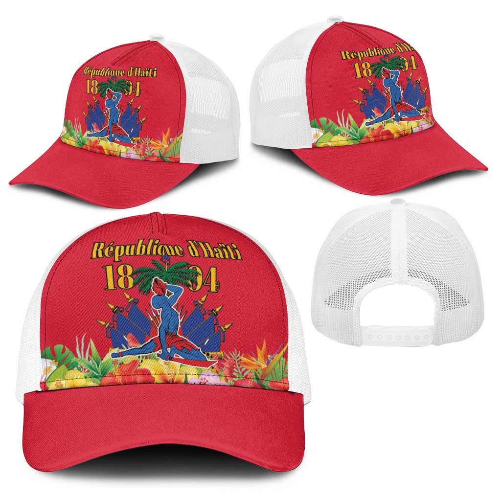 Haiti Independence Day Baseball Net Cap Le Marron Inconnu Unity Makes Strength - Wonder Print Shop