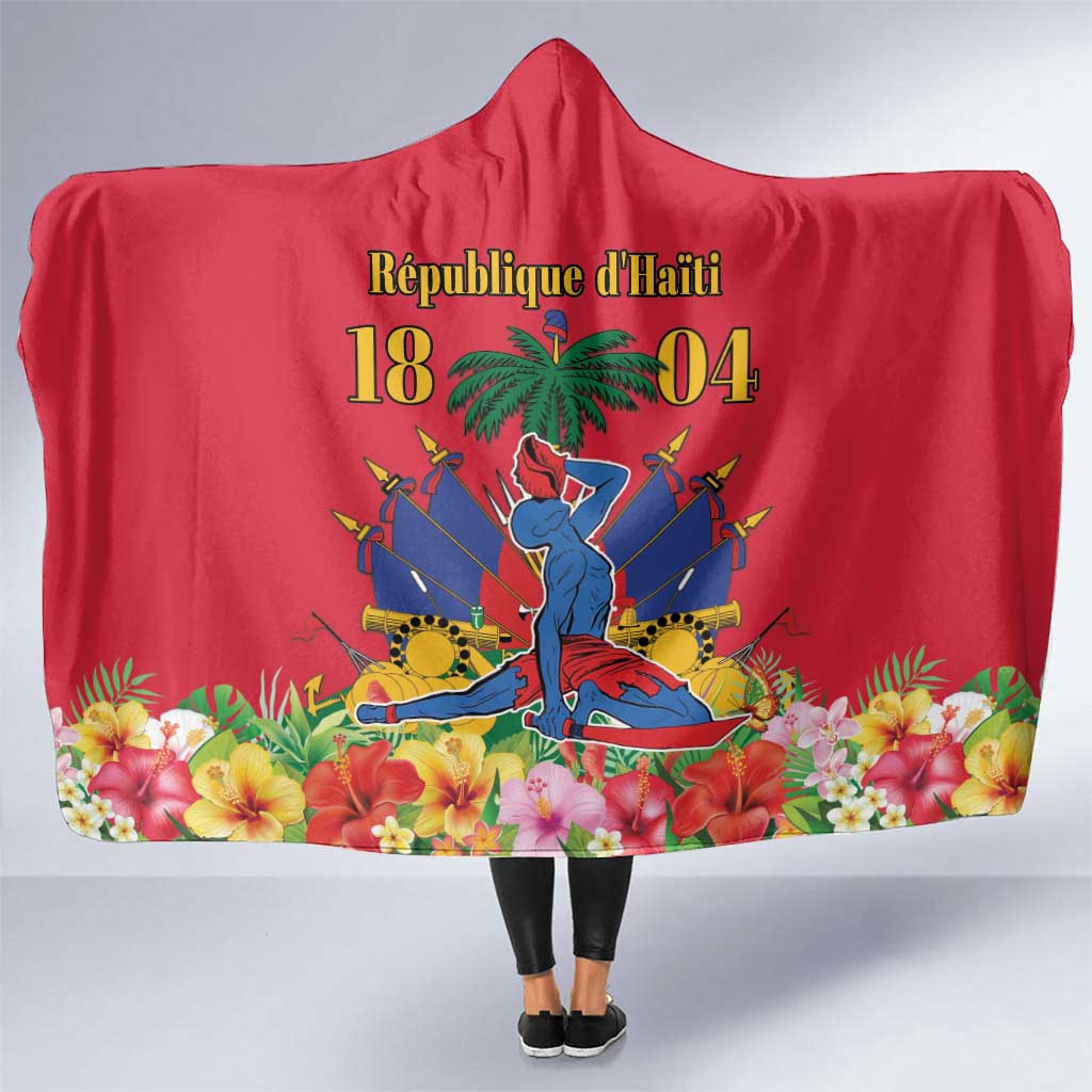 Haiti Independence Day Hooded Blanket Le Marron Inconnu Unity Makes Strength